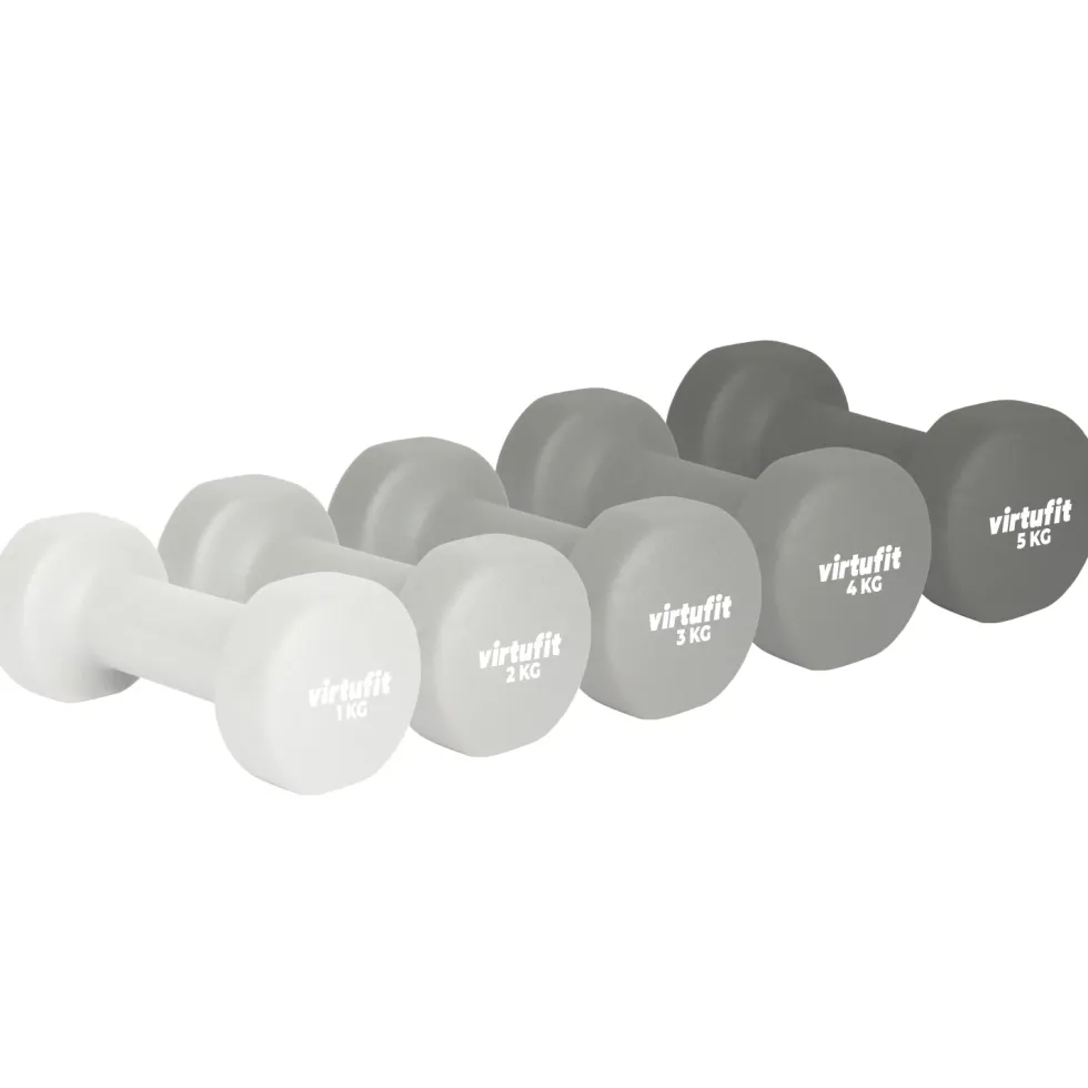 VirtuFit Vinyl Dumbbell Set Pro - 2 x 1 kg