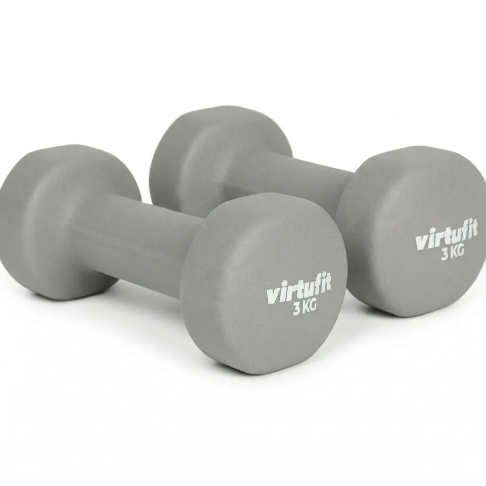 VirtuFit Vinyl Dumbbell Set Pro - 2 x 3 kg