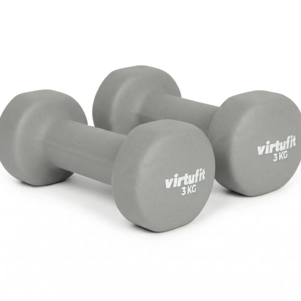 VirtuFit Vinyl Dumbbell Set Pro - 2 x 3 kg