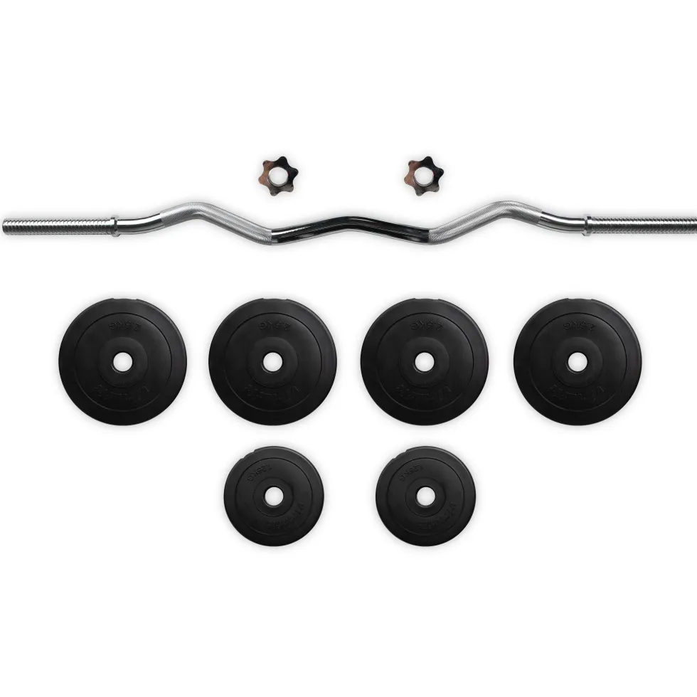 VirtuFit Vinyl EZ-Curl Set - Halterset - 20 kg