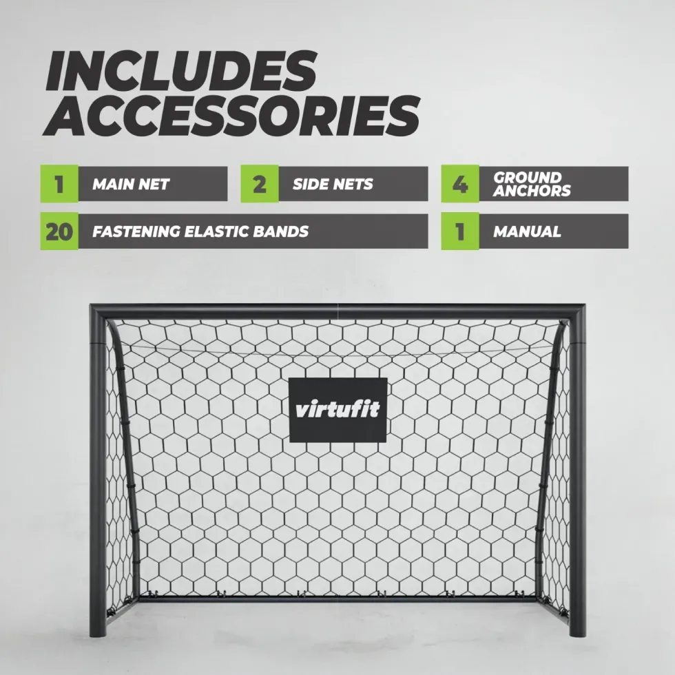 VirtuFit Voetbaldoel Premium - Heavy Duty Voetbal Goal - 120 x 80 x 60