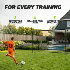 VirtuFit Voetbaldoel Premium - Heavy Duty Voetbal Goal - 240 x 160 x 85