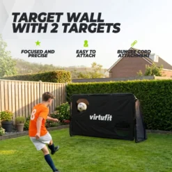 VirtuFit Voetbaldoel Pro met Doelwand - Voetbal Goal - 120 x 80 cm