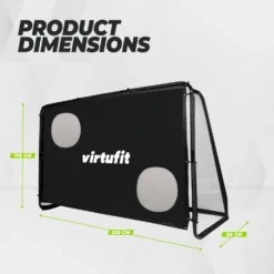 VirtuFit Voetbaldoel Pro met Doelwand - Voetbal Goal - 220 x 170 cm