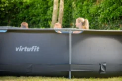 VirtuFit Zwembad Rond Ø366 x 100 cm - Antraciet - Compleet Pakket