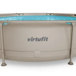 VirtuFit Zwembad Rond Ø366 x 100 cm - Beige - Compleet Pakket