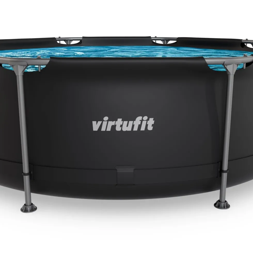 VirtuFit Zwembad Rond Ø244 x 76 cm - Beige - Compleet Pakket