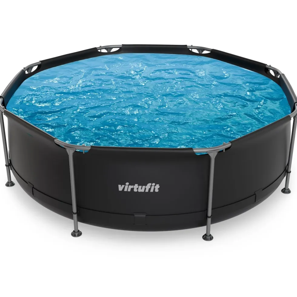 VirtuFit Zwembad Rond Ø244 x 76 cm - Beige - Compleet Pakket