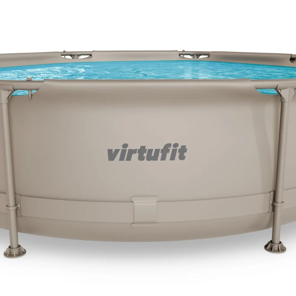 VirtuFit Zwembad Rond Ø305 x 76 cm - Beige - Compleet Pakket