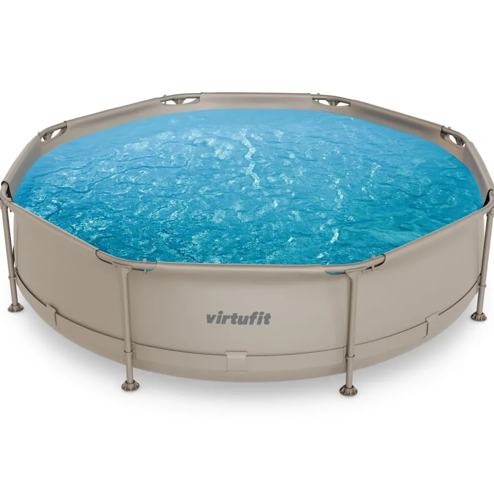 VirtuFit Zwembad Rond Ø305 x 76 cm - Beige - Compleet Pakket