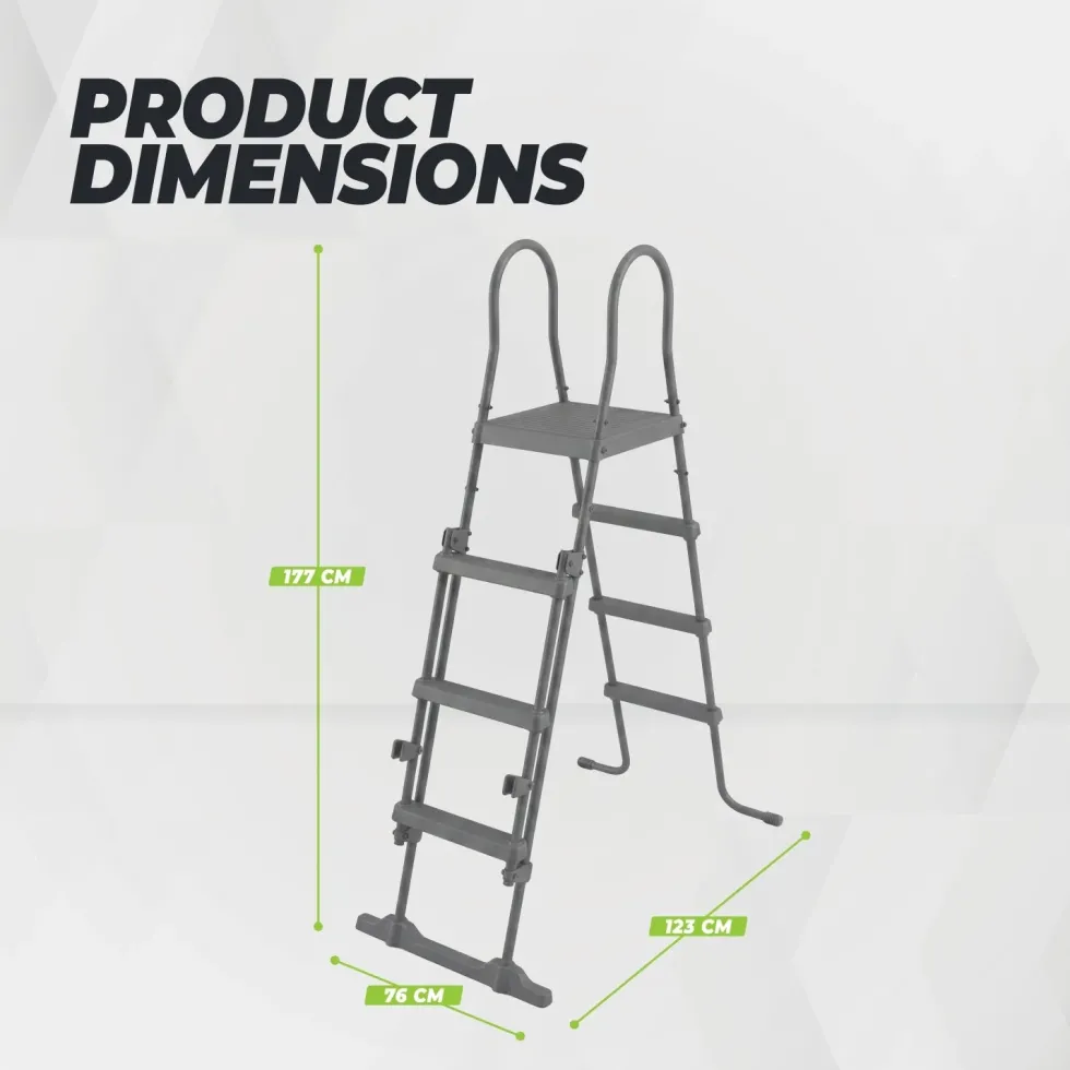 VirtuFit Zwembadtrap 122 cm - Universeel