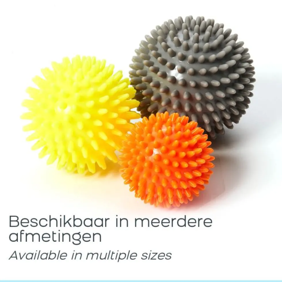 Wonder Core Spiky Massage Ball 9 cm - Grijs